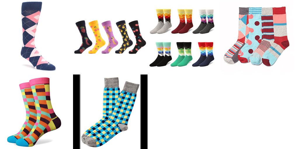 bright mens dress socks